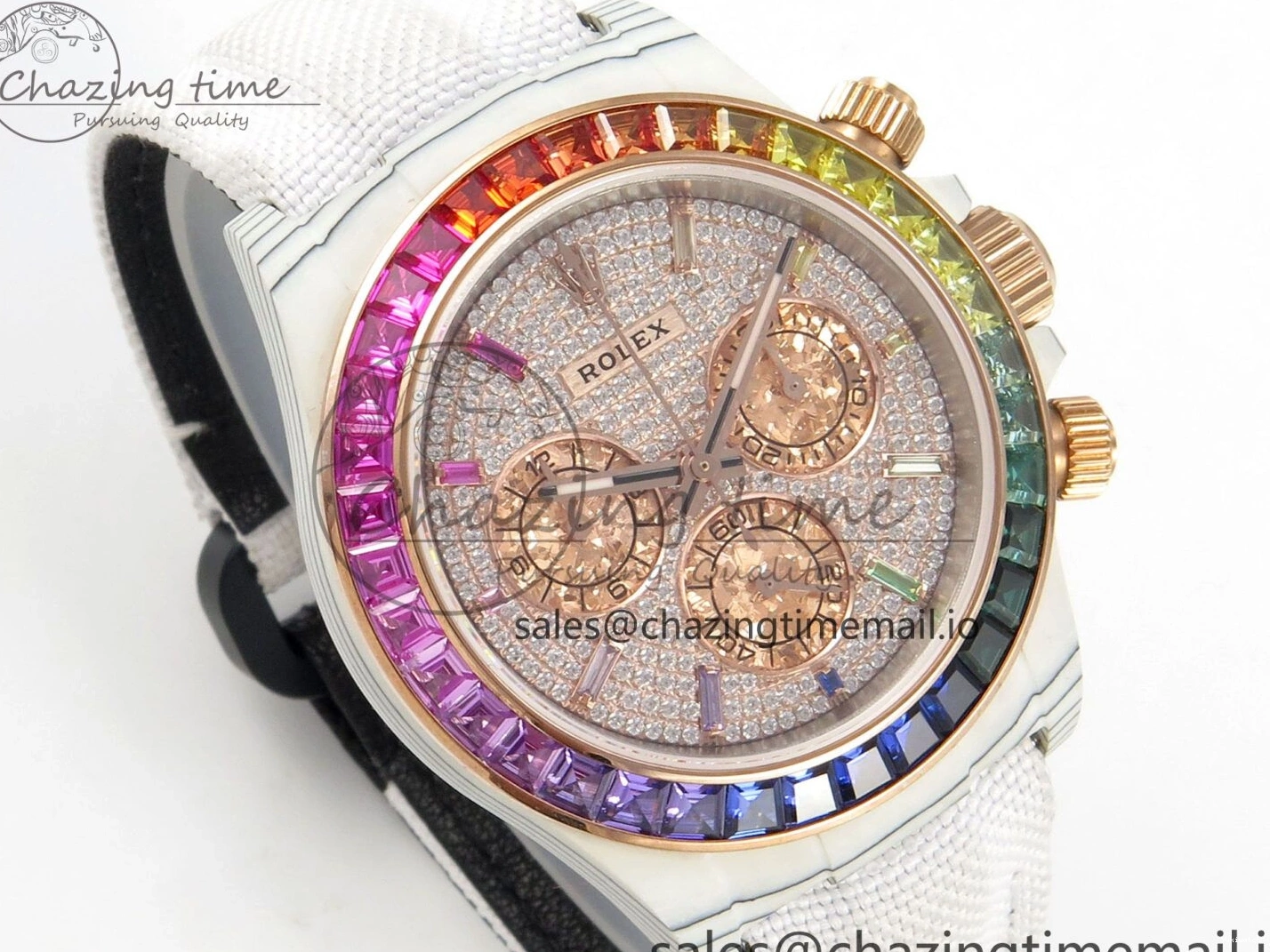 Dial Nylon MPF Full White White Best Carbon Edition Diamond Strap A4801 Daytona Cosmograph 0325